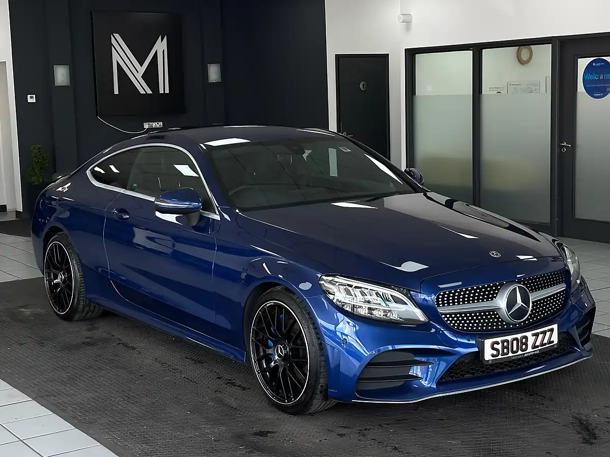 Used 2019 Mercedes-Benz C Class AMG Line Blue - Interior and Exterior details 2