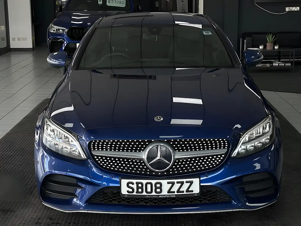 Used 2019 Mercedes-Benz C Class AMG Line Blue - Interior and Exterior details 5