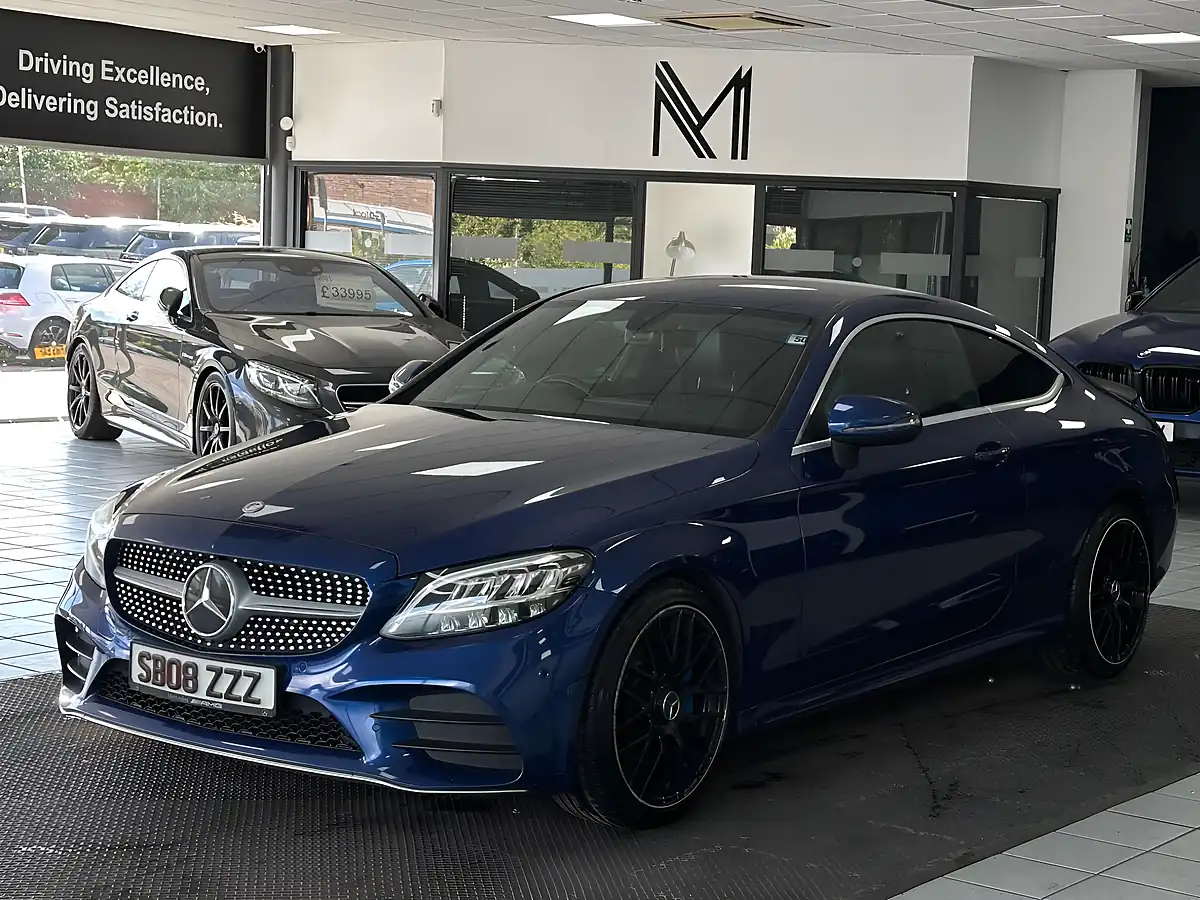 Used 2019 Mercedes-Benz C Class AMG Line Blue - Interior and Exterior details 6