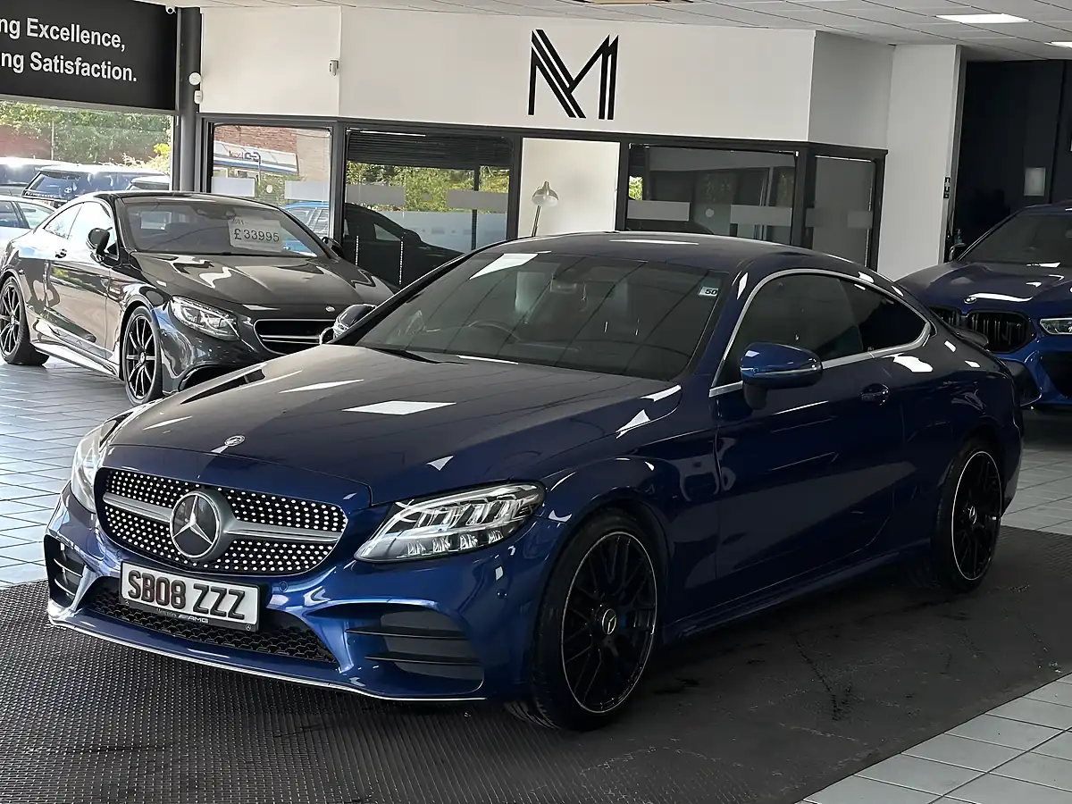 Used 2019 Mercedes-Benz C Class AMG Line Blue - Interior and Exterior details 7