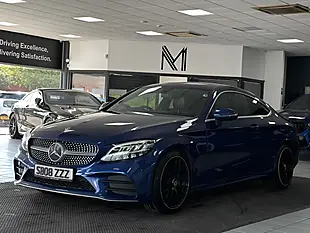 Used 2019 Mercedes-Benz C Class AMG Line Blue - Interior and Exterior details 8