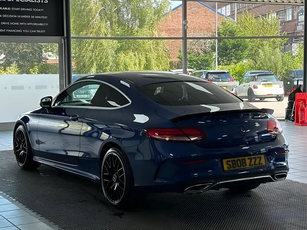 Used 2019 Mercedes-Benz C Class AMG Line Blue - Interior and Exterior details 9