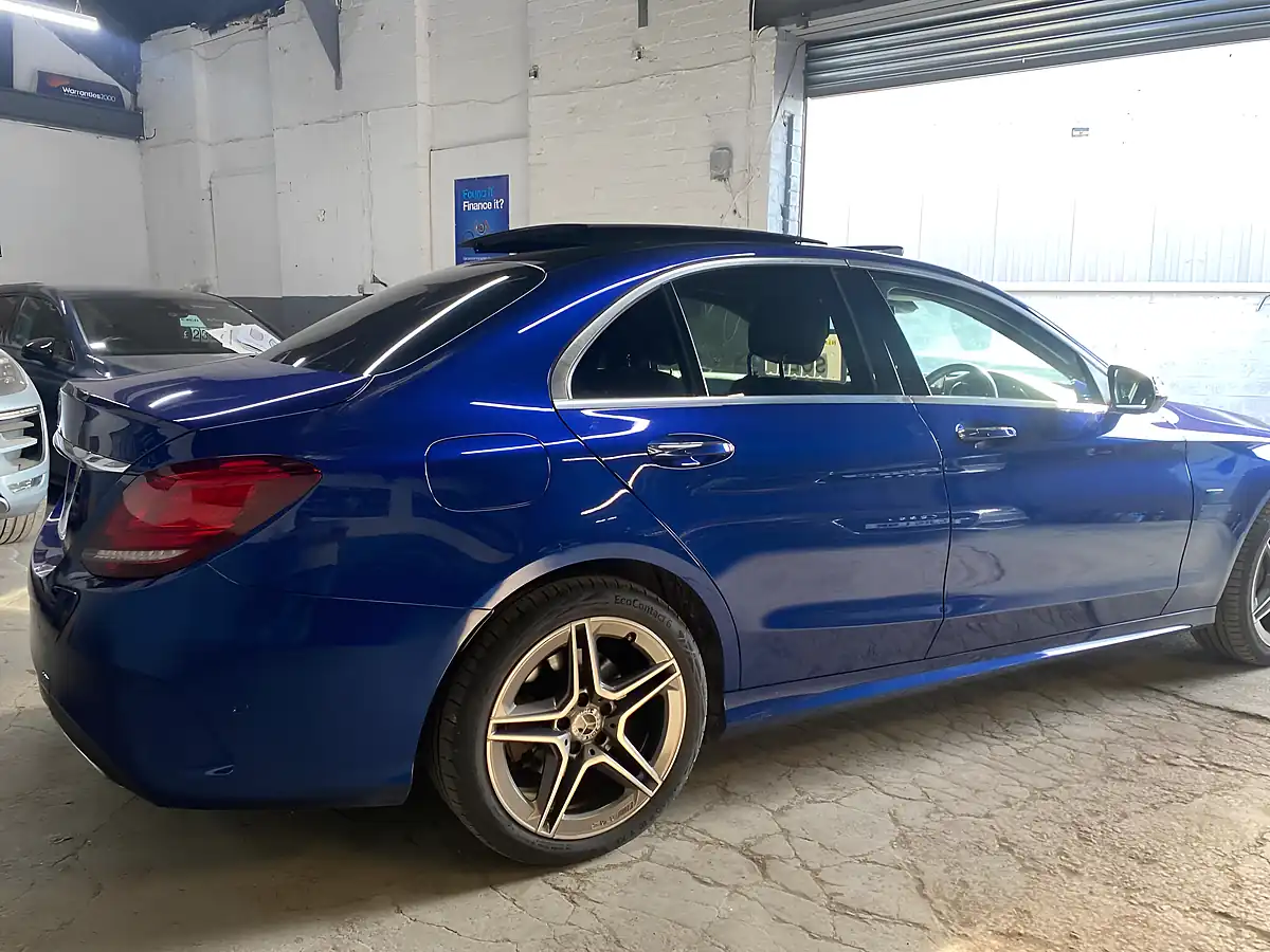 Used 2019 Mercedes-Benz C Class AMG Line Edition (premium Plus) Blue - Interior and Exterior details 14