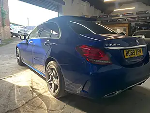Used 2019 Mercedes-Benz C Class AMG Line Edition (premium Plus) Blue - Interior and Exterior details 4