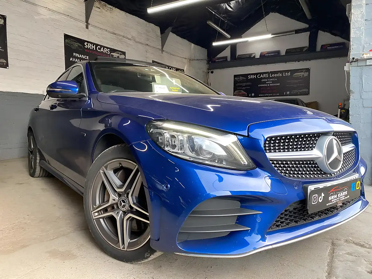 Used 2019 Mercedes-Benz C Class AMG Line Edition (premium Plus) Blue - Interior and Exterior details 5