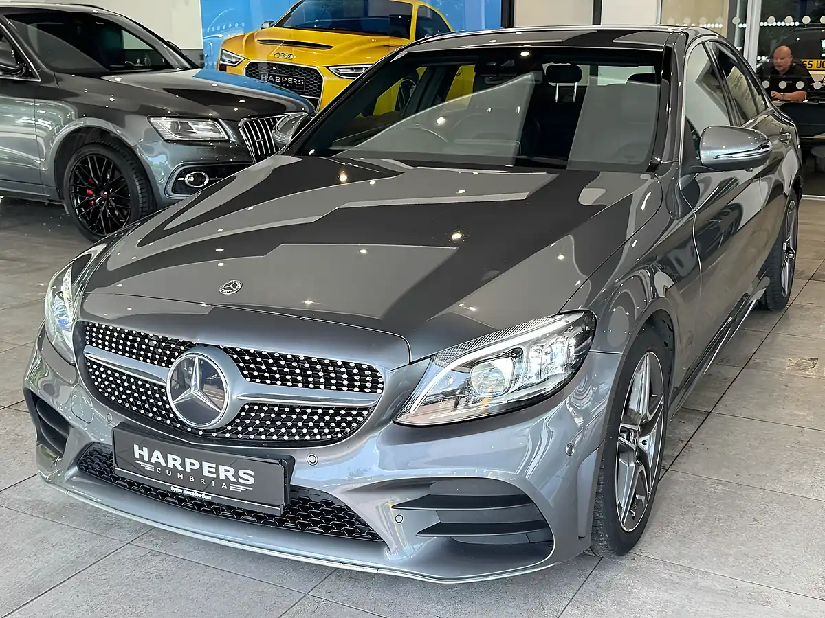 Used 2019 Mercedes-Benz C Class AMG Line Grey - Interior and Exterior details 17