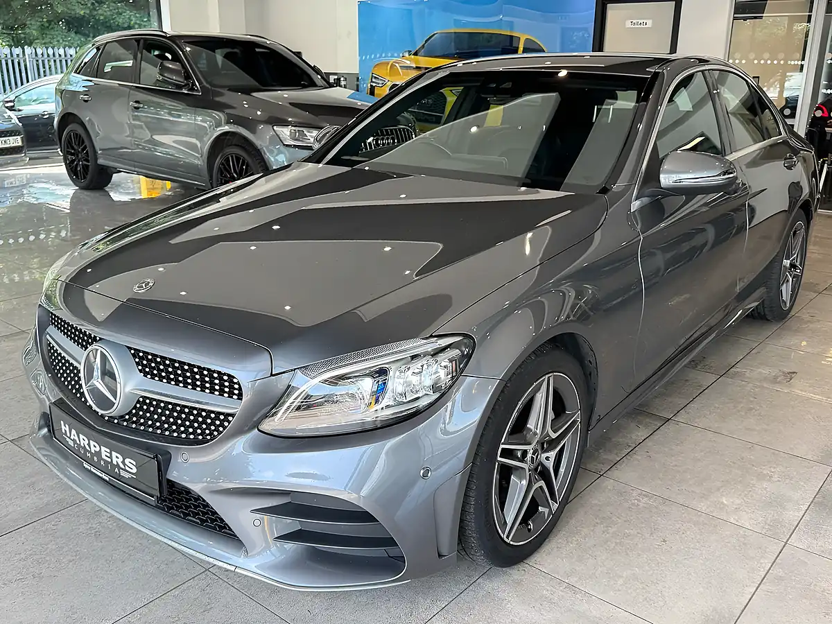 Used 2019 Mercedes-Benz C Class AMG Line Grey - Interior and Exterior details 18