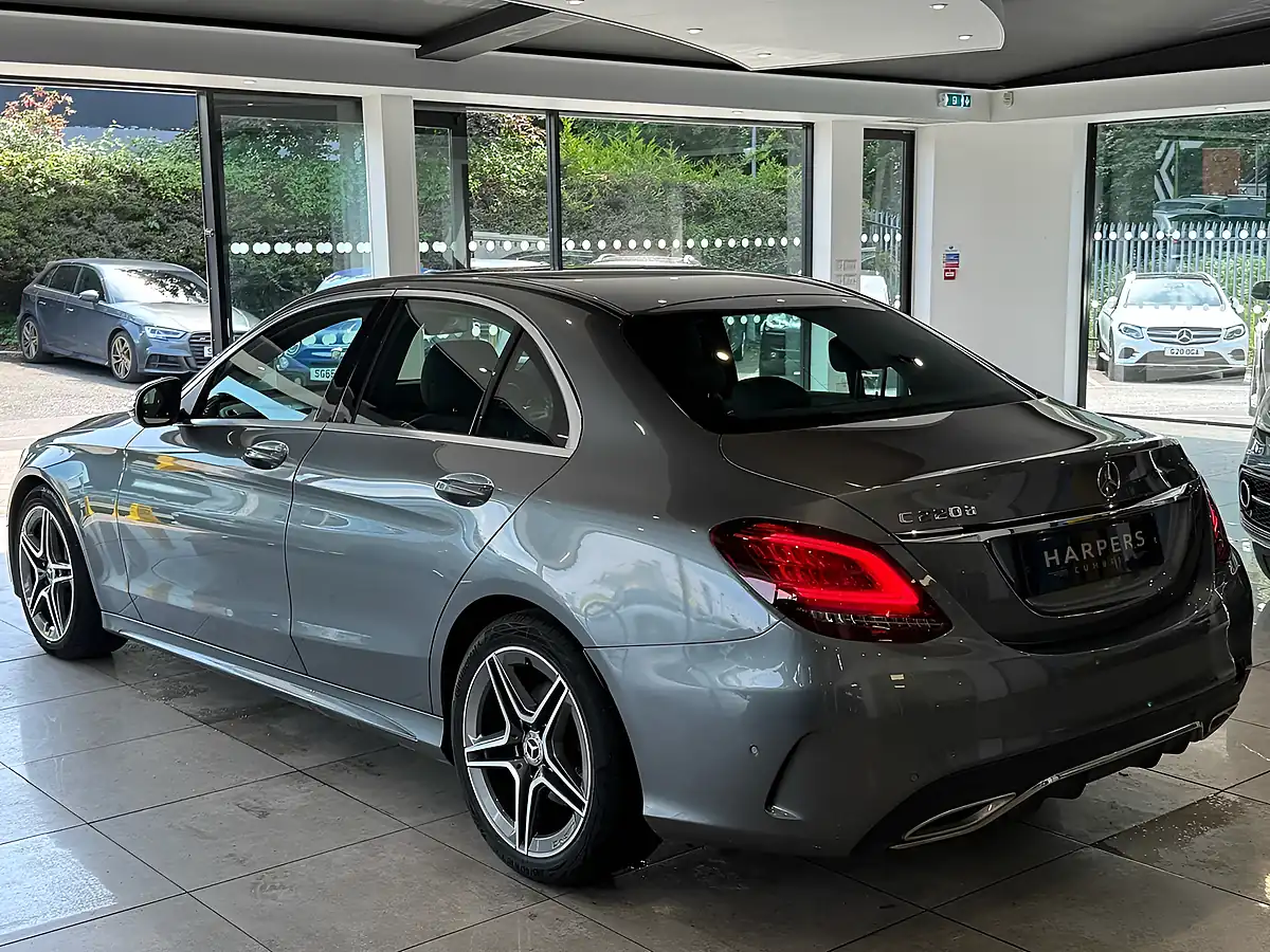 Used 2019 Mercedes-Benz C Class AMG Line Grey - Interior and Exterior details 4