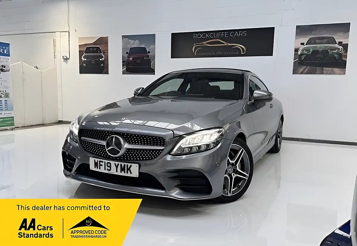 Used 2019 Mercedes-Benz C-Class AMG Line Grey - Front View