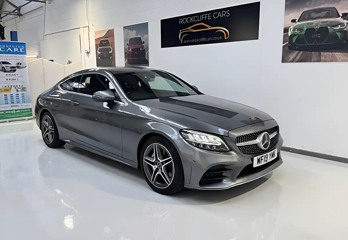 Used 2019 Mercedes-Benz C-Class AMG Line Grey - Interior and Exterior details 15
