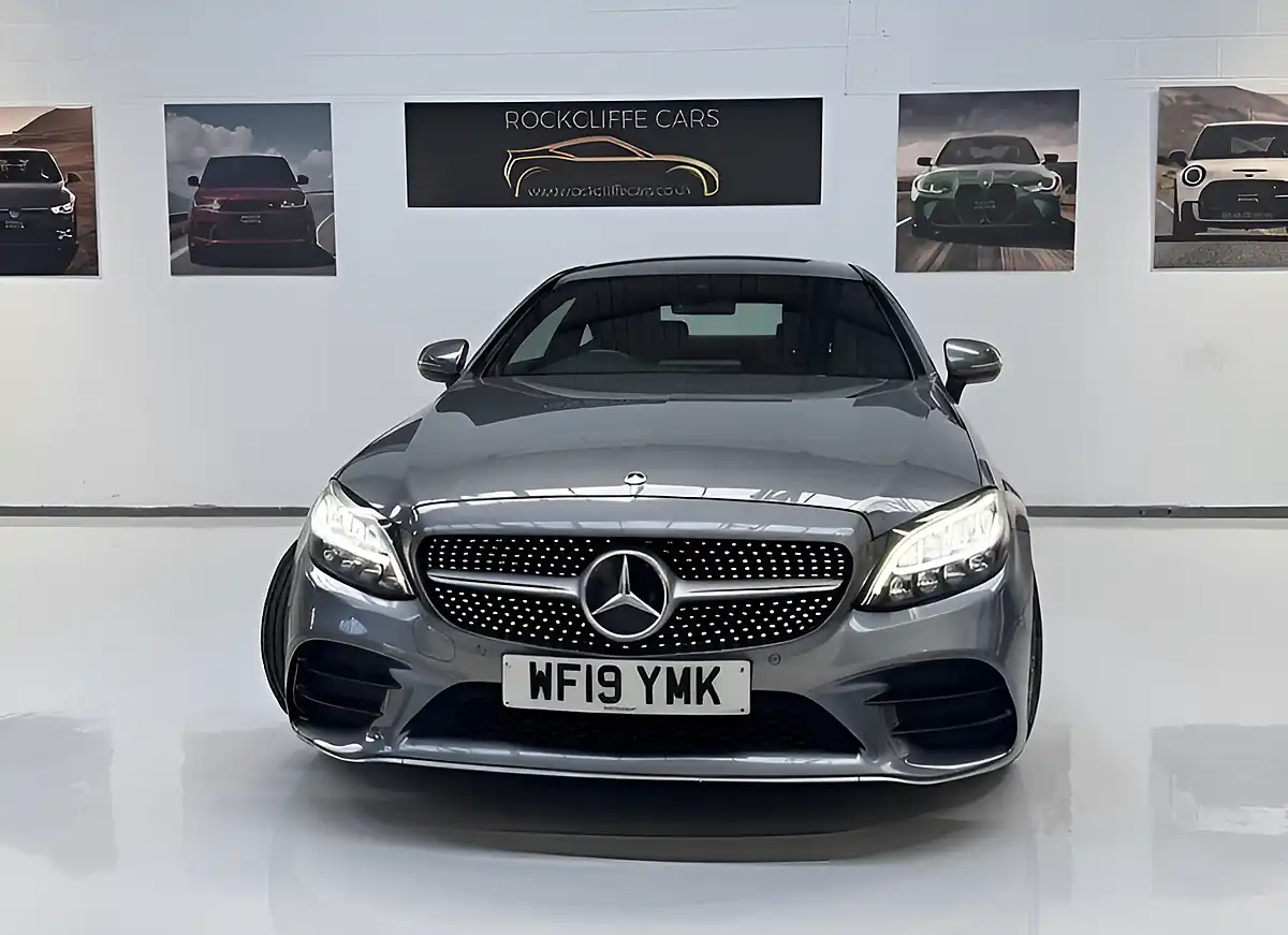 Used 2019 Mercedes-Benz C-Class AMG Line Grey - Interior and Exterior details 17