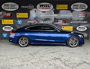 Used 2019 Mercedes-Benz C-Class AMG Line (premium) Blue - Interior and Exterior details 5