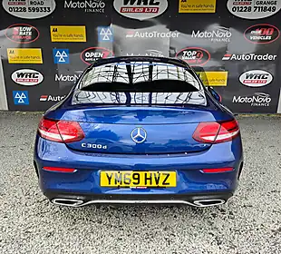 Used 2019 Mercedes-Benz C-Class AMG Line (premium) Blue - Interior and Exterior details 8