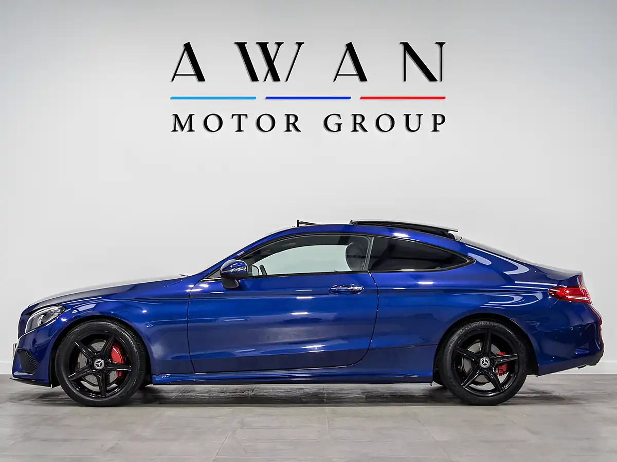Used 2019 Mercedes-Benz C-Class AMG Line Premium Cavansite Blue - Interior and Exterior details 7