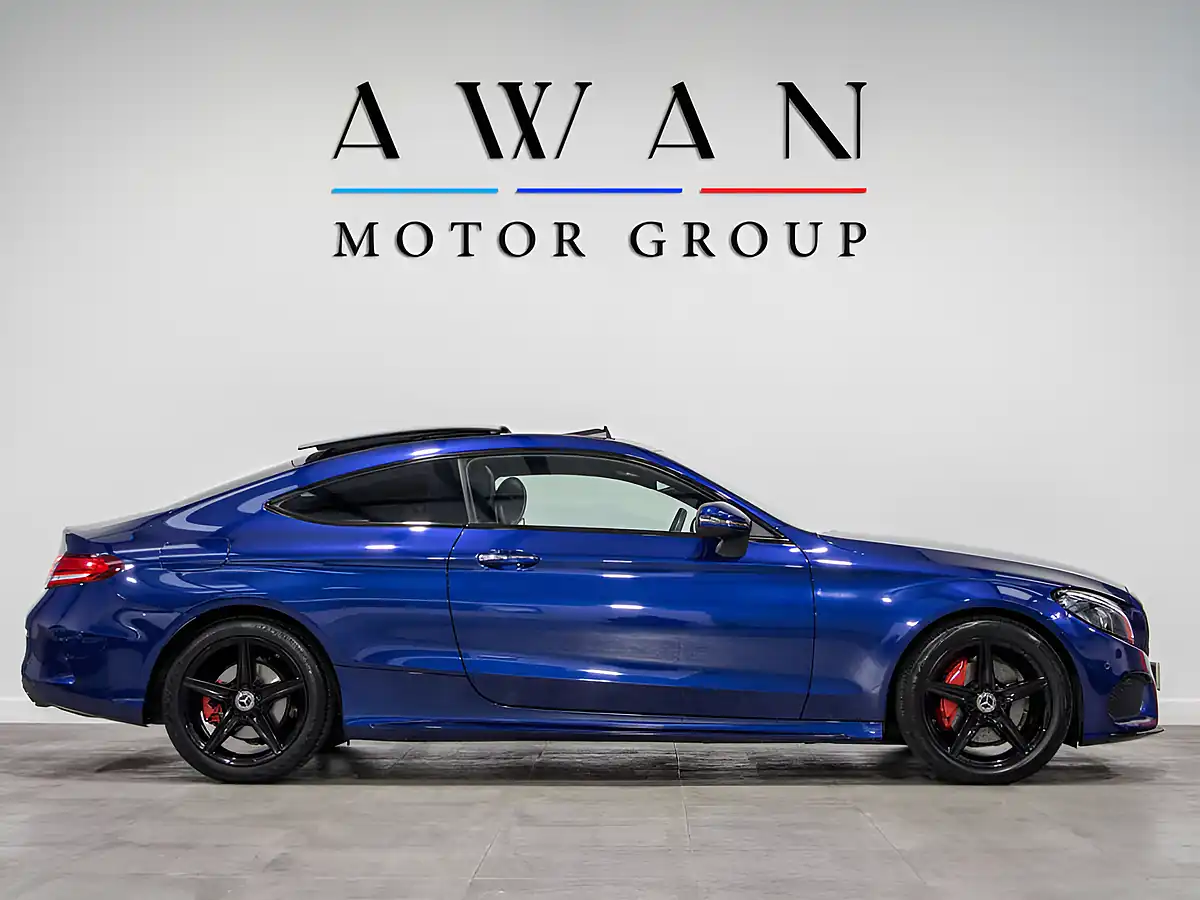 Used 2019 Mercedes-Benz C-Class AMG Line Premium Cavansite Blue - Interior and Exterior details 8