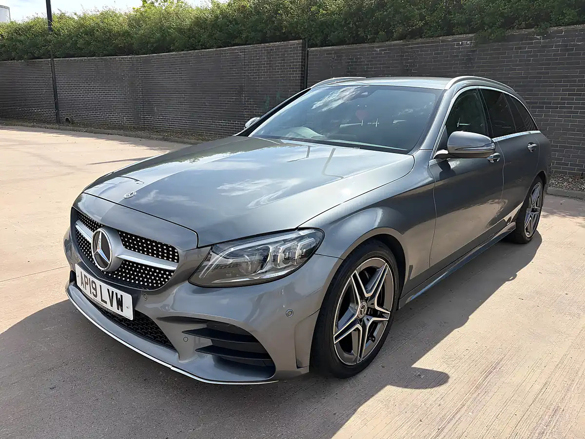 Used 2019 Mercedes-Benz C Class AMG Line (premium) Grey - Front View
