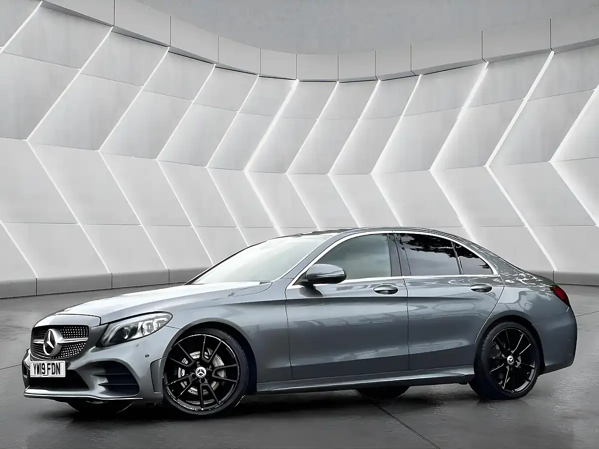 Used 2019 Mercedes-Benz C Class AMG Line (premium) Grey - Front View