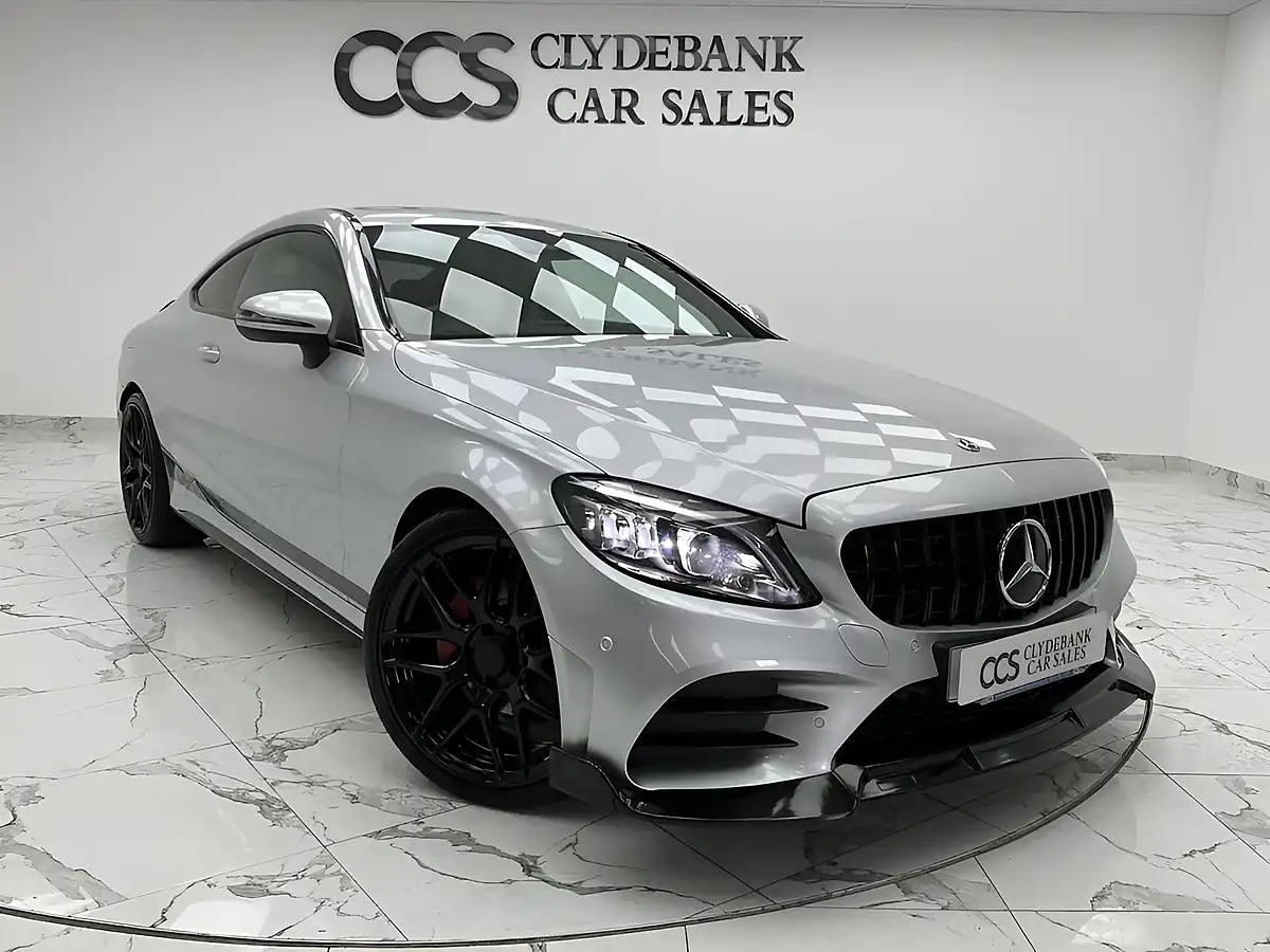 Used 2019 Mercedes-Benz C-Class AMG Line (premium) Iridium Silver - Front View