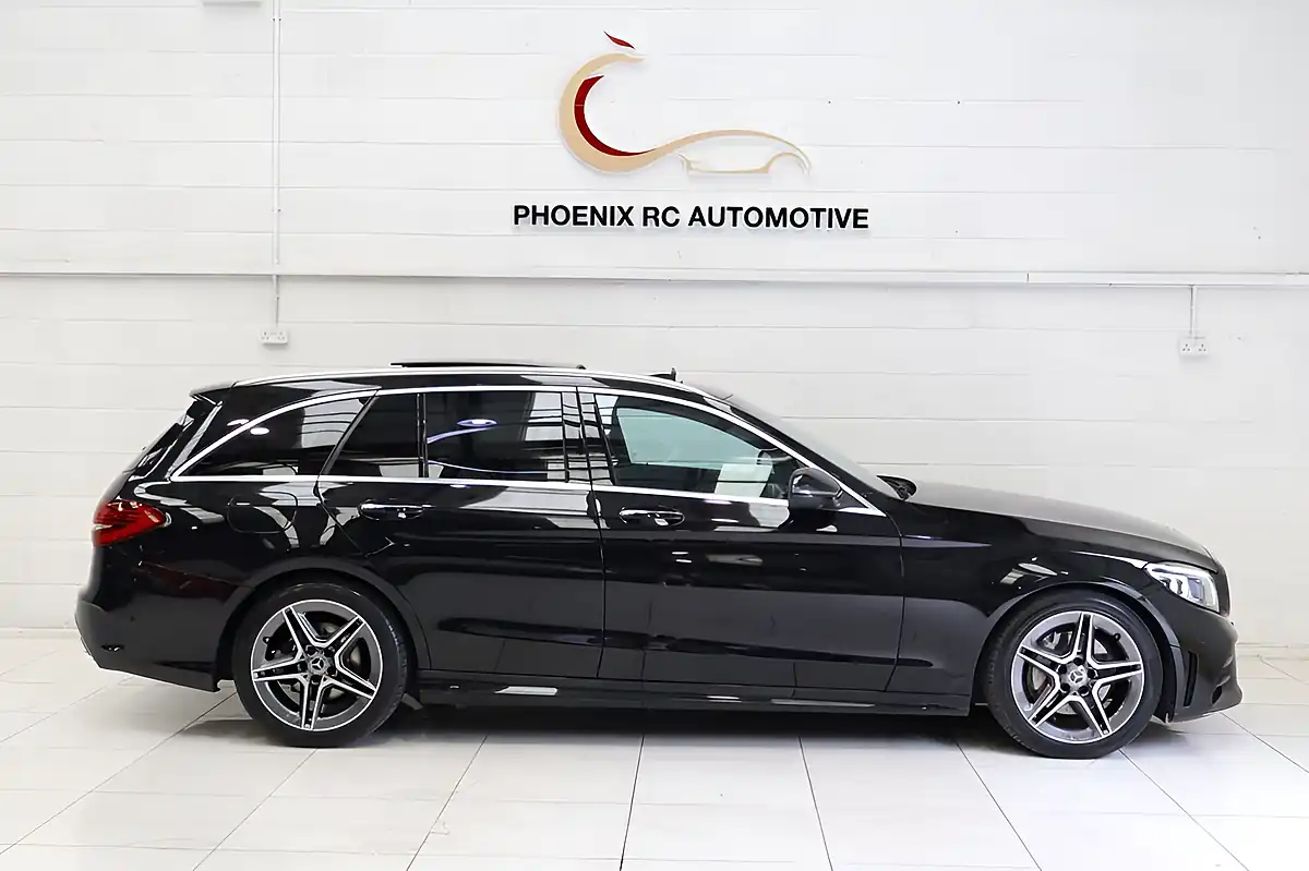 Used 2019 Mercedes-Benz C Class AMG Line Premium Plus Black - Interior and Exterior details 4