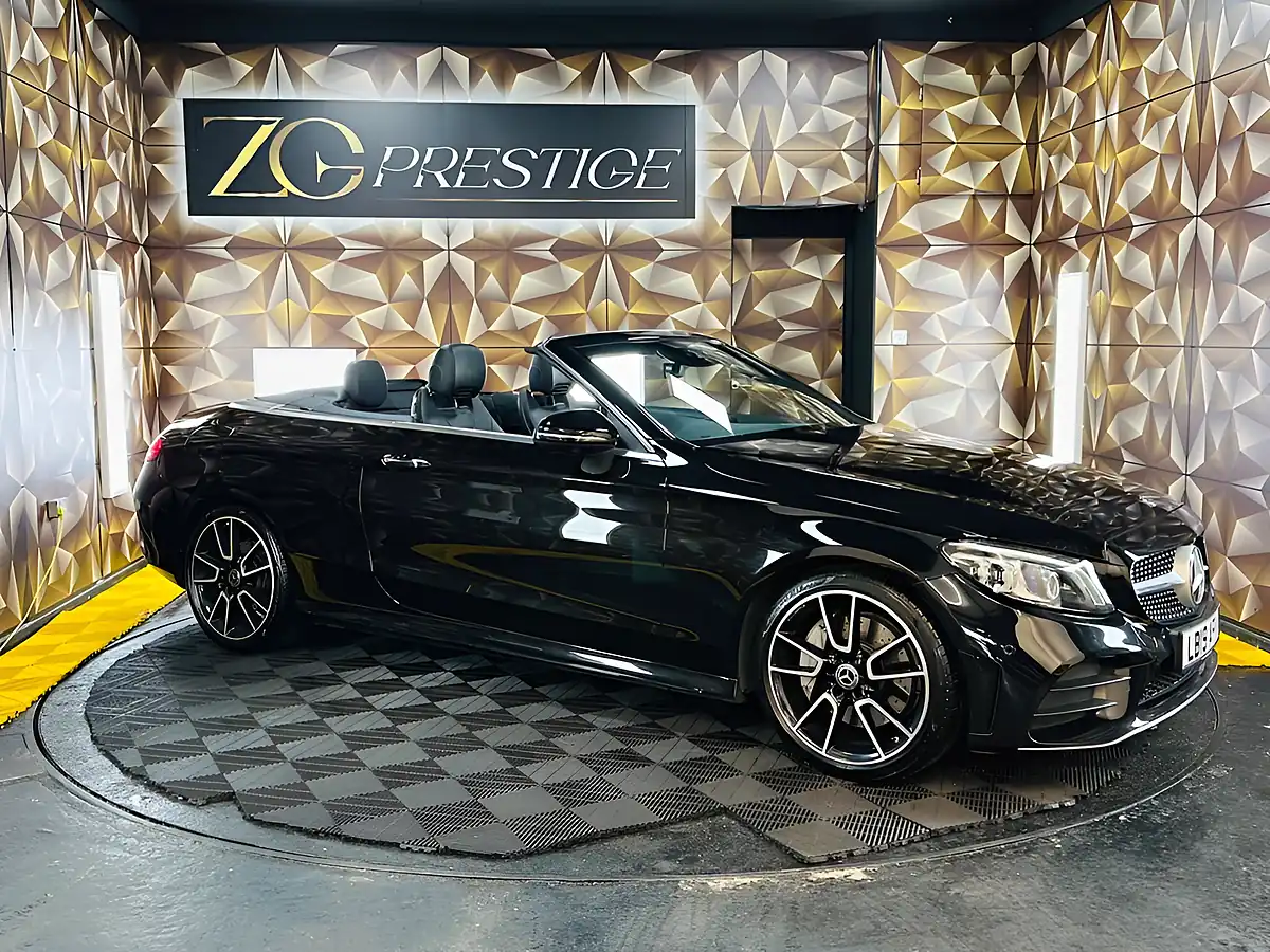 Used 2019 Mercedes-Benz C Class AMG Line Premium Plus Black - Front View