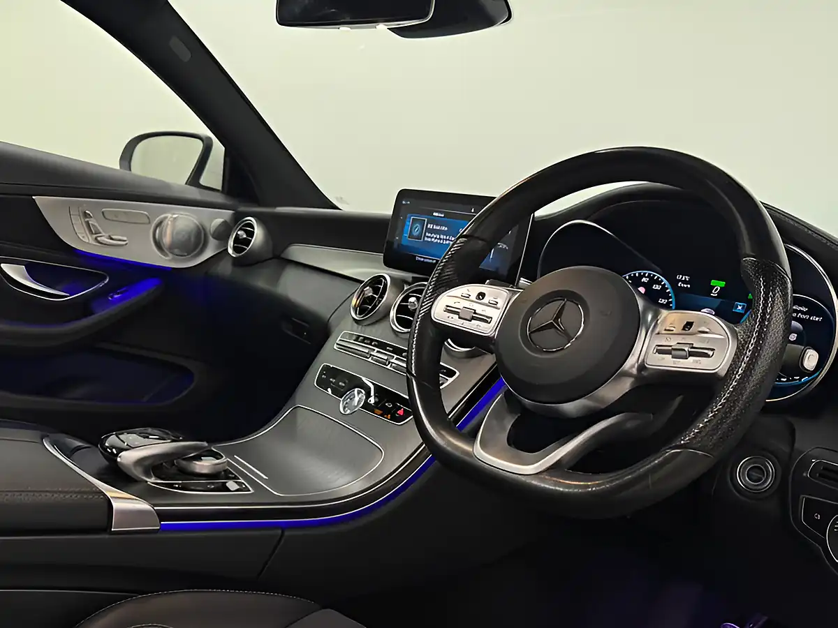 Used 2019 Mercedes-Benz C Class AMG Line Premium Plus White - Interior and Exterior details 10