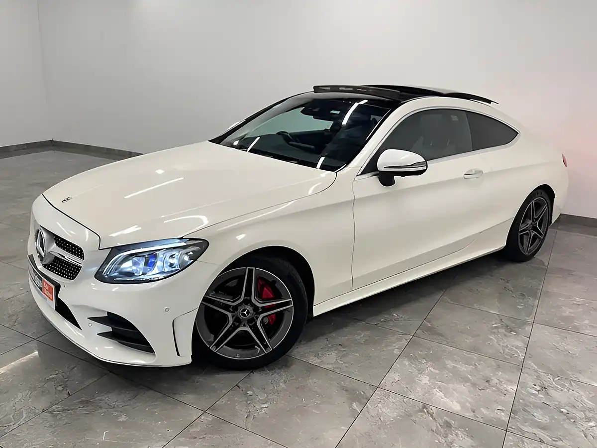 Used 2019 Mercedes-Benz C Class AMG Line Premium Plus White - Interior and Exterior details 4