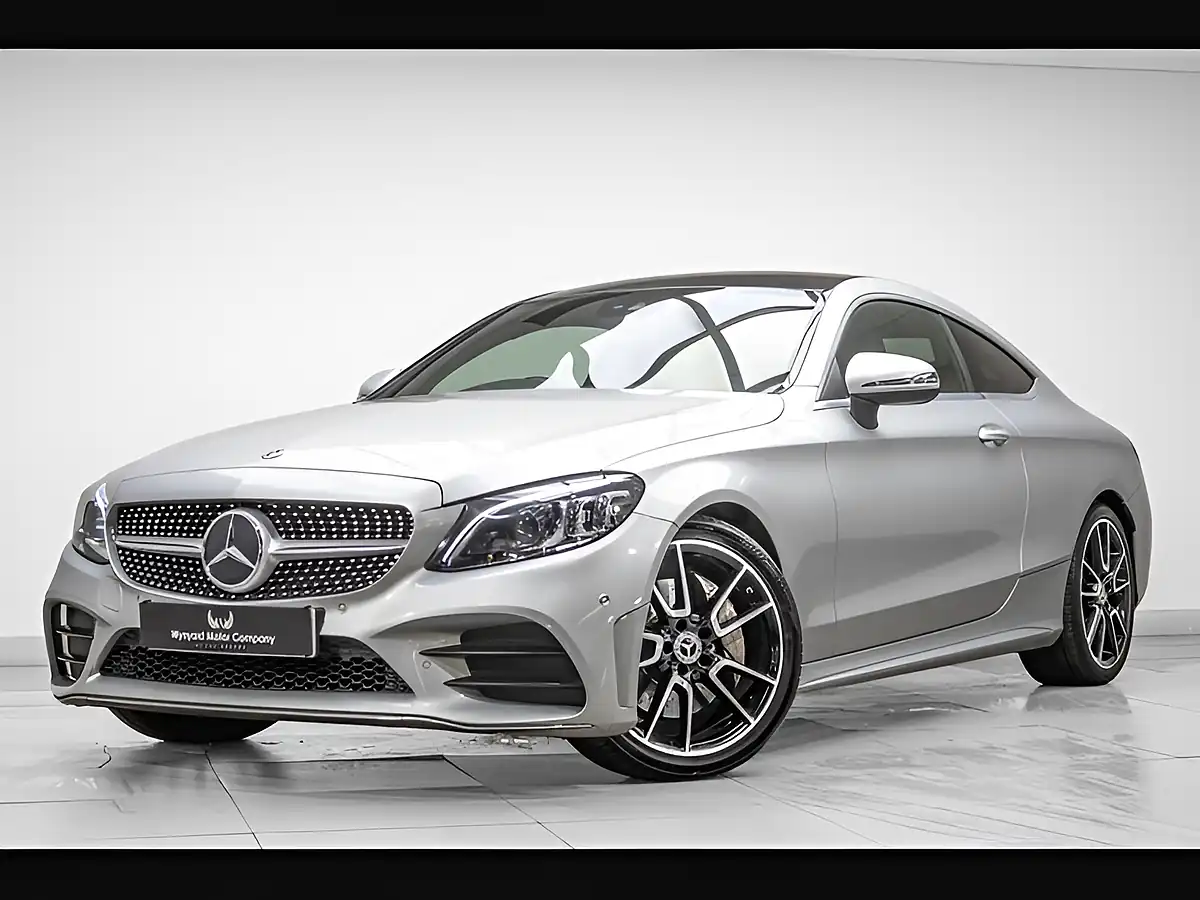 Used 2019 Mercedes-Benz C Class AMG Line (premium) Silver - Front View