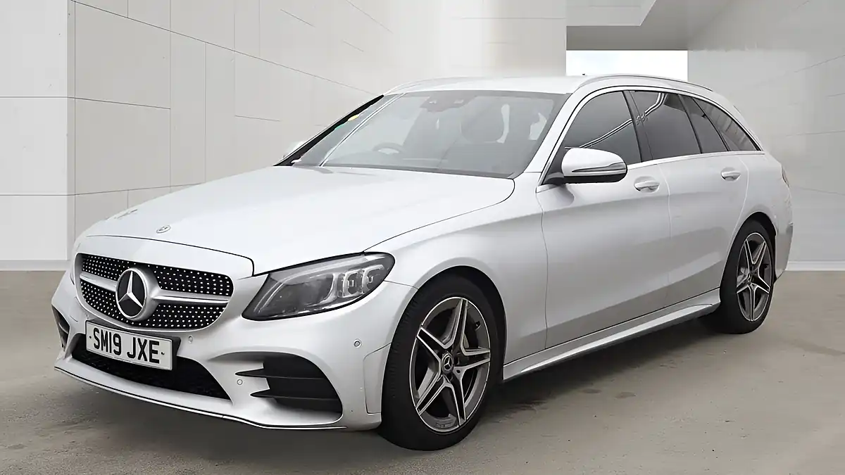 Used 2019 Mercedes-Benz C Class AMG Line Premium Silver - Interior and Exterior details 4