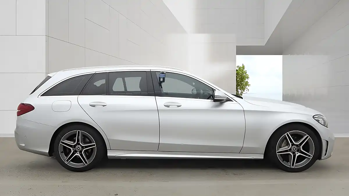 Used 2019 Mercedes-Benz C Class AMG Line Premium Silver - Interior and Exterior details 5