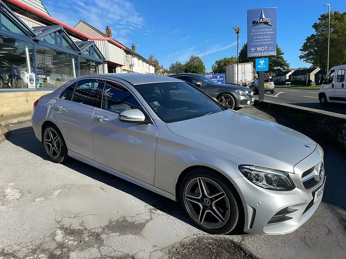 Used 2019 Mercedes-Benz C Class AMG Line (premium) Silver - Interior and Exterior details 7