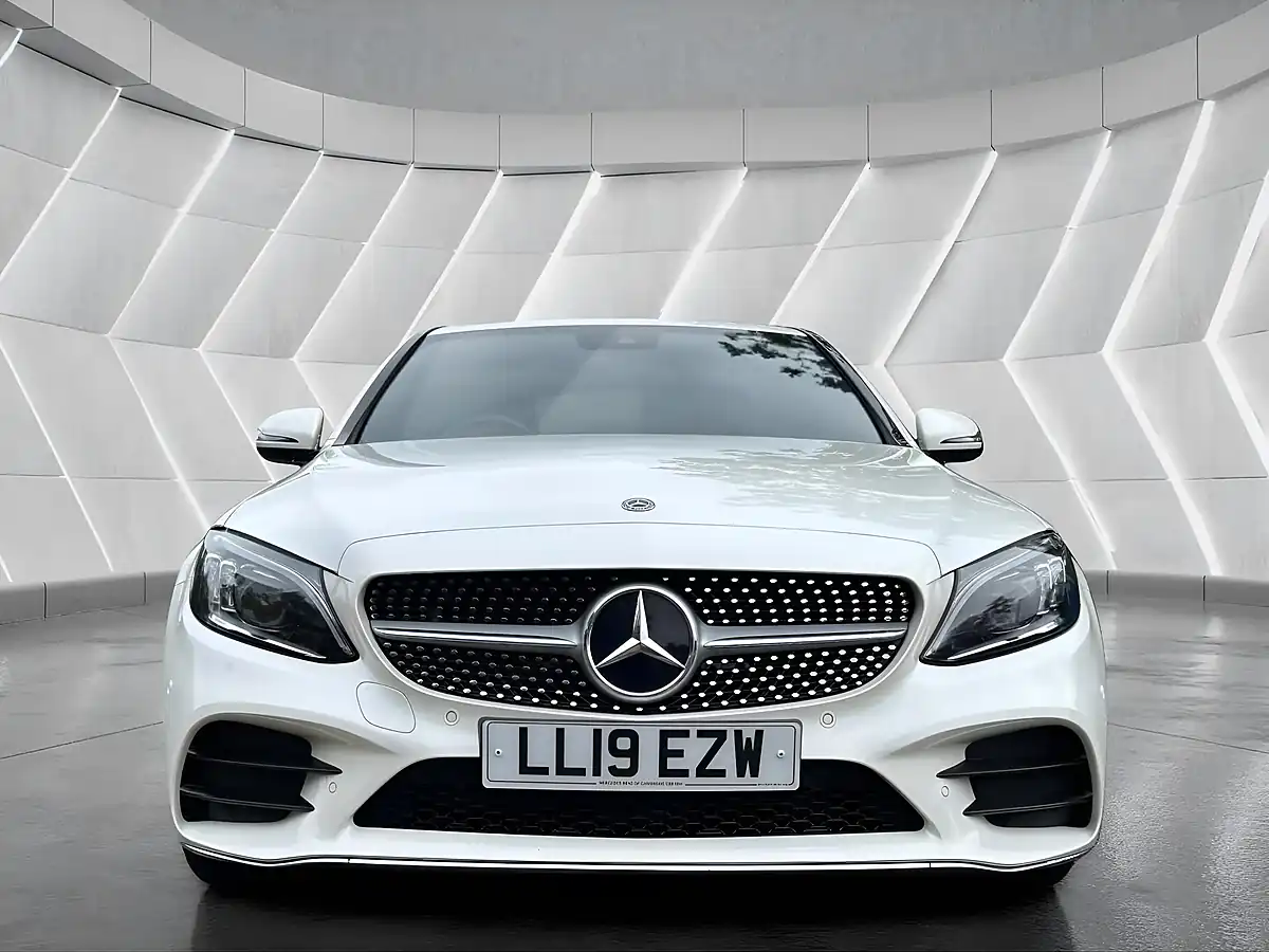 Used 2019 Mercedes-Benz C Class AMG Line Premium White - Interior and Exterior details 10
