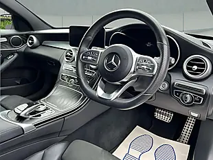 Used 2019 Mercedes-Benz C Class AMG Line Premium White - Interior and Exterior details 11