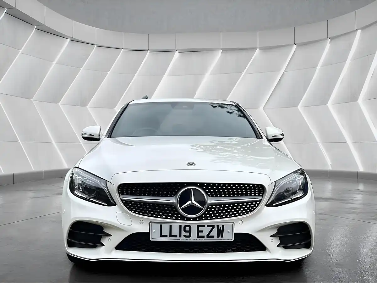 Used 2019 Mercedes-Benz C Class AMG Line Premium White - Interior and Exterior details 2