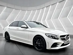 Used 2019 Mercedes-Benz C Class AMG Line Premium White - Interior and Exterior details 3