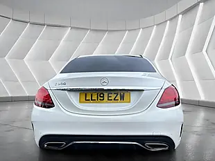 Used 2019 Mercedes-Benz C Class AMG Line Premium White - Interior and Exterior details 8
