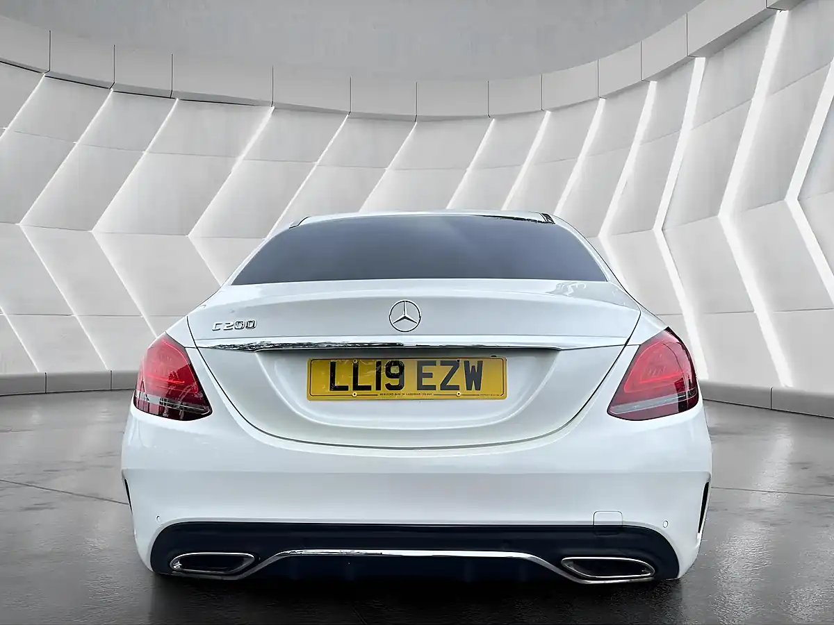 Used 2019 Mercedes-Benz C Class AMG Line Premium White - Interior and Exterior details 8