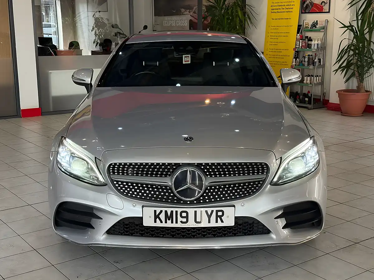 Used 2019 Mercedes-Benz C Class AMG Line Silver - Interior and Exterior details 4