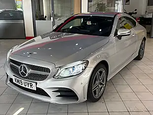 Used 2019 Mercedes-Benz C Class AMG Line Silver - Interior and Exterior details 5