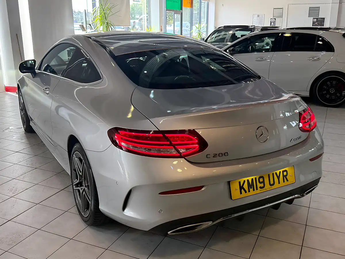 Used 2019 Mercedes-Benz C Class AMG Line Silver - Interior and Exterior details 7