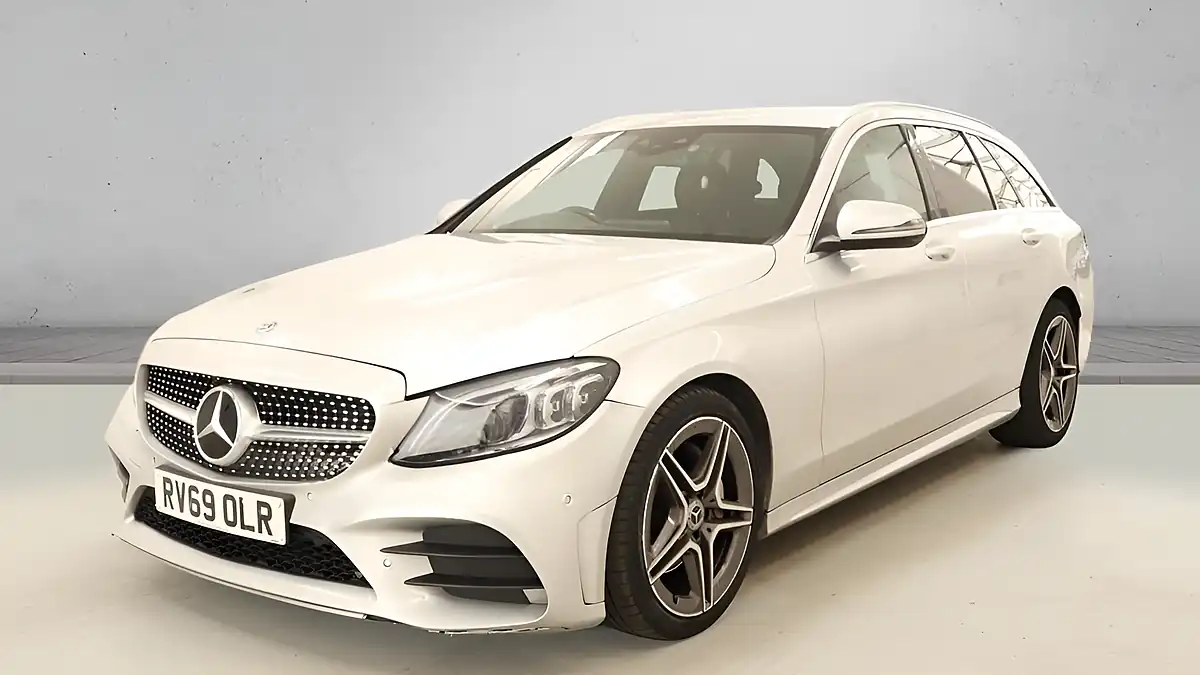 Used 2019 Mercedes-Benz C Class AMG Line Silver - Interior and Exterior details 4