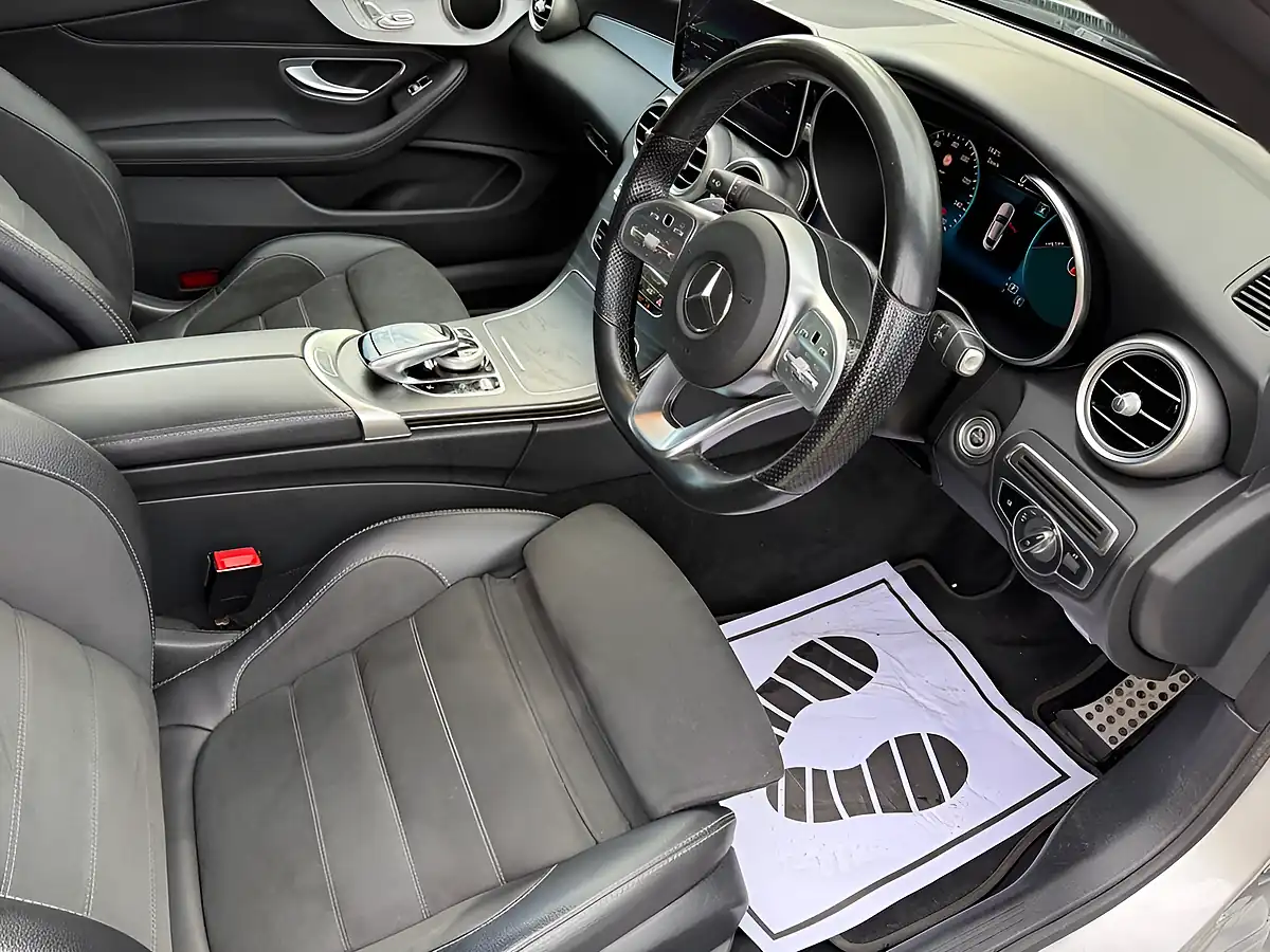 Used 2019 Mercedes-Benz C Class AMG Line Silver - Interior and Exterior details 4