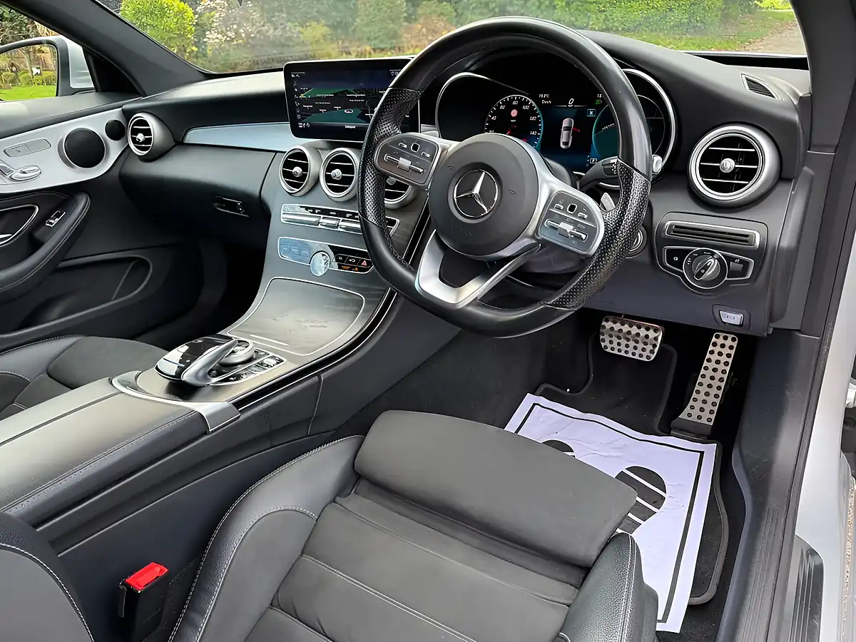 Used 2019 Mercedes-Benz C Class AMG Line Silver - Interior and Exterior details 5