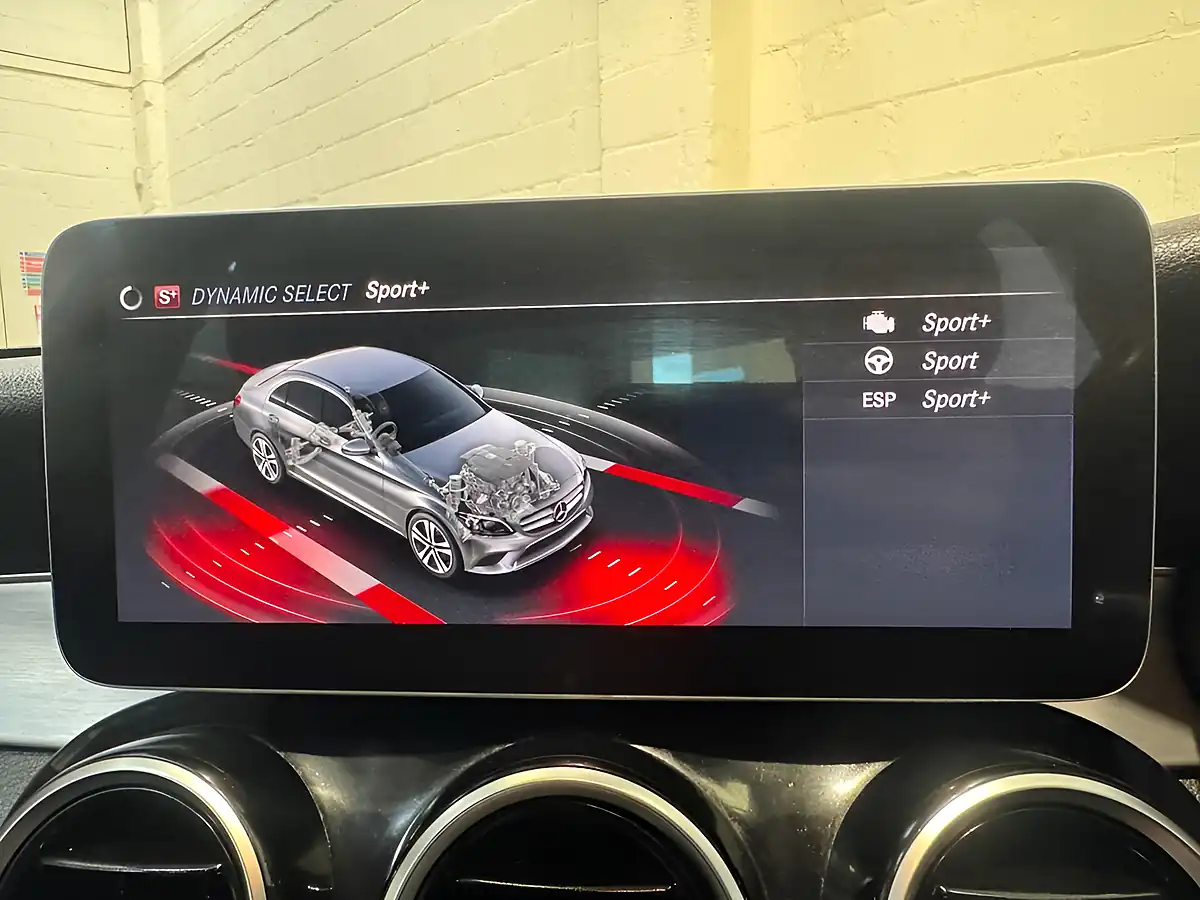 Used 2019 Mercedes-Benz C Class AMG Line White - Interior and Exterior details 11