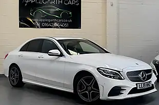 Used 2019 Mercedes-Benz C Class AMG Line White - Interior and Exterior details 12