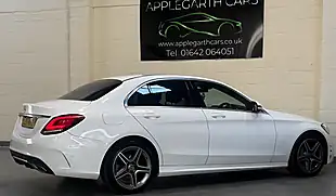 Used 2019 Mercedes-Benz C Class AMG Line White - Interior and Exterior details 13