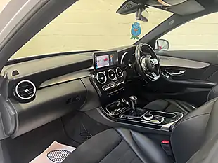 Used 2019 Mercedes-Benz C Class AMG Line White - Interior and Exterior details 15