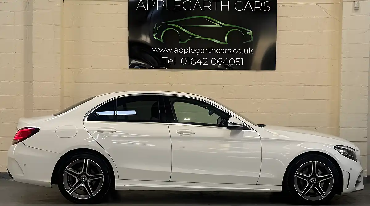 Used 2019 Mercedes-Benz C Class AMG Line White - Interior and Exterior details 2