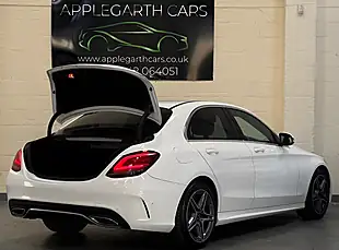 Used 2019 Mercedes-Benz C Class AMG Line White - Interior and Exterior details 4