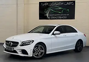 Used 2019 Mercedes-Benz C Class AMG Line White - Interior and Exterior details 5