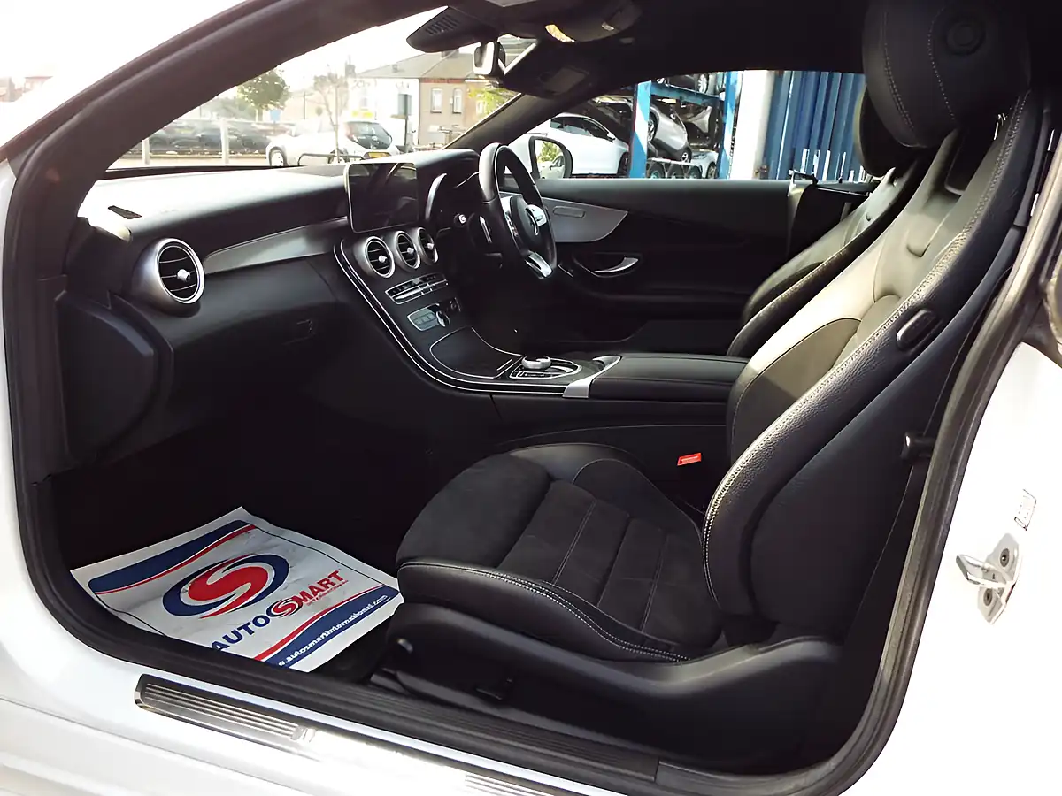 Used 2019 Mercedes-Benz C Class AMG Line White - Interior and Exterior details 11